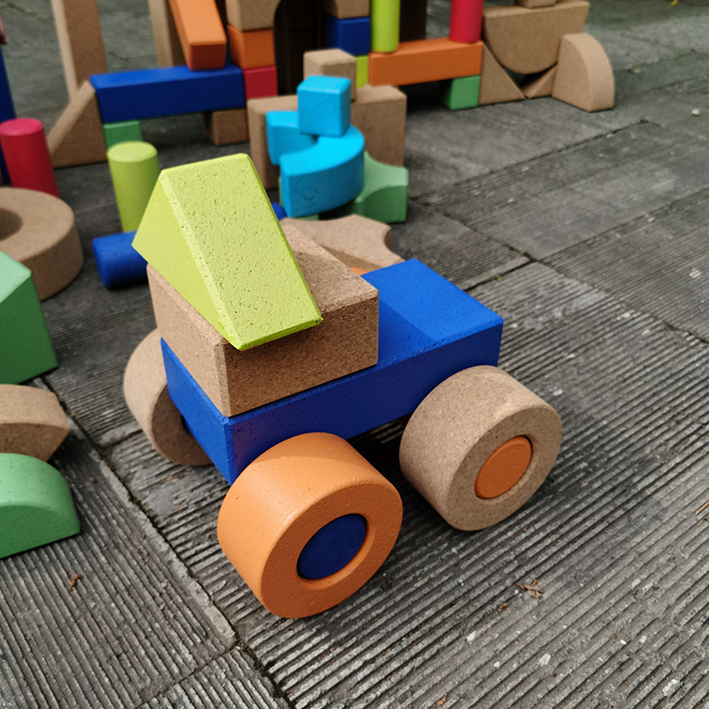 幼儿园积木软木益智大中型建构区室内户外拼搭积木防撞环保宝宝积木大型构建彩色积木儿童玩具
