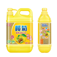 榄菊洗洁精1.125kg柠檬茶籽食品级 温和不伤手果蔬可用