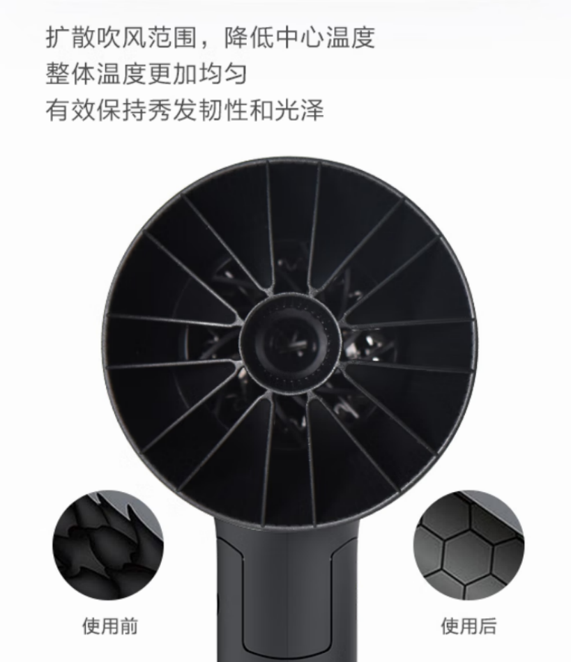 飞利浦 电吹风机 家用宿舍学生大功率不伤发吹风筒 BHD308高清大图