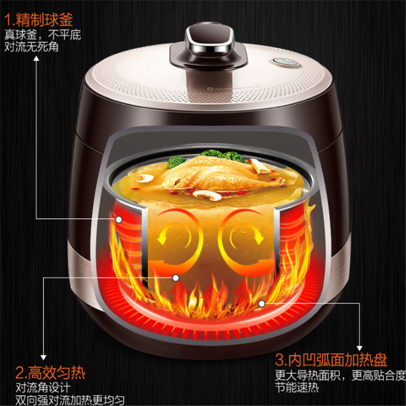 家用智能触控球釜双胆电压力锅 100起订