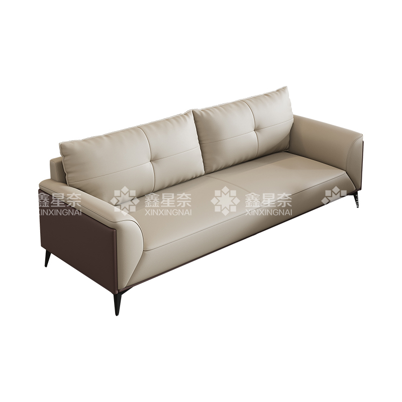 鑫星奈 XXN4031239简约办公沙发商务会客洽谈沙发 牛皮双人位
