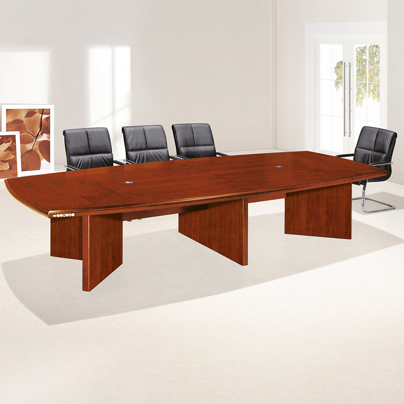 双朗 会议桌按米计算 SL-HB1015760HT 1000*1500*760mm 胡桃色 米高清大图