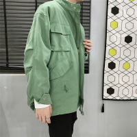 男士夹克工装外套韩版潮ins学院风男装夹克港风chic早秋上衣