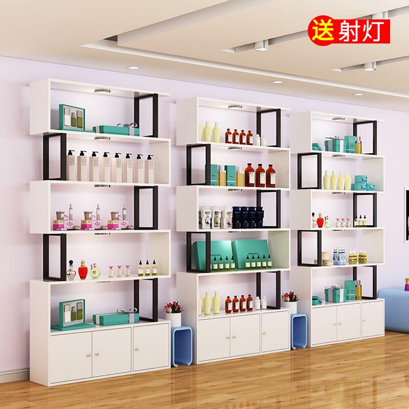 化妆品展示柜多层货架落地带陈列收纳架模型样品置物架产品柜子高清大图