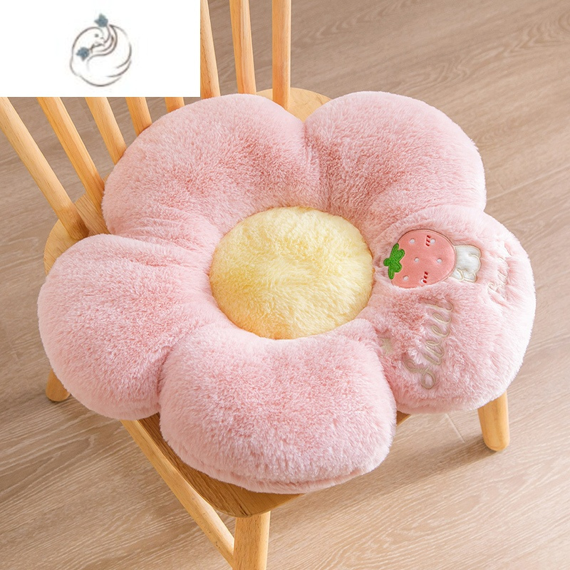 舒适主义花朵坐垫飘窗垫办公室垫子轻奢靠垫椅垫榻榻米垫阳台四季地垫