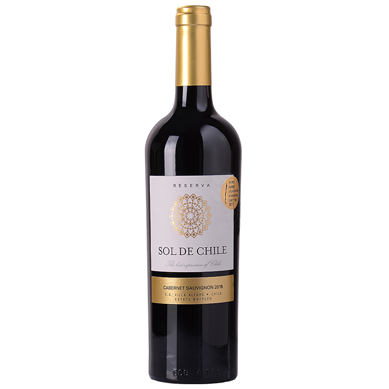 爱克维iCuvee精品酒 智利进口红酒 阳光勋章珍藏赤霞珠干红葡萄酒750ml