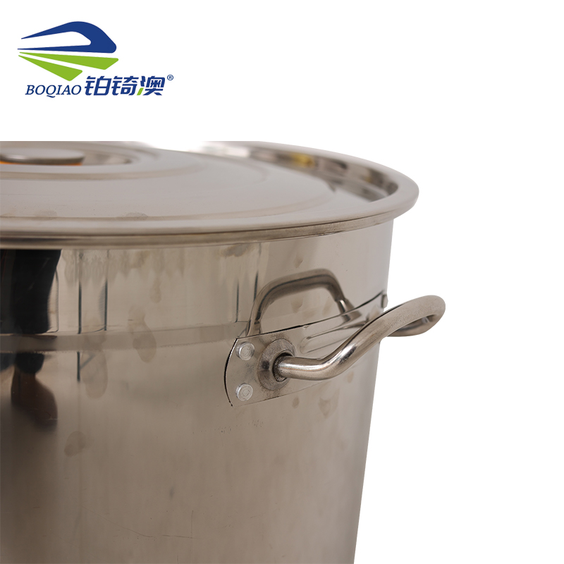 铂锜澳304不锈钢汤锅 汤桶带盖高清大图