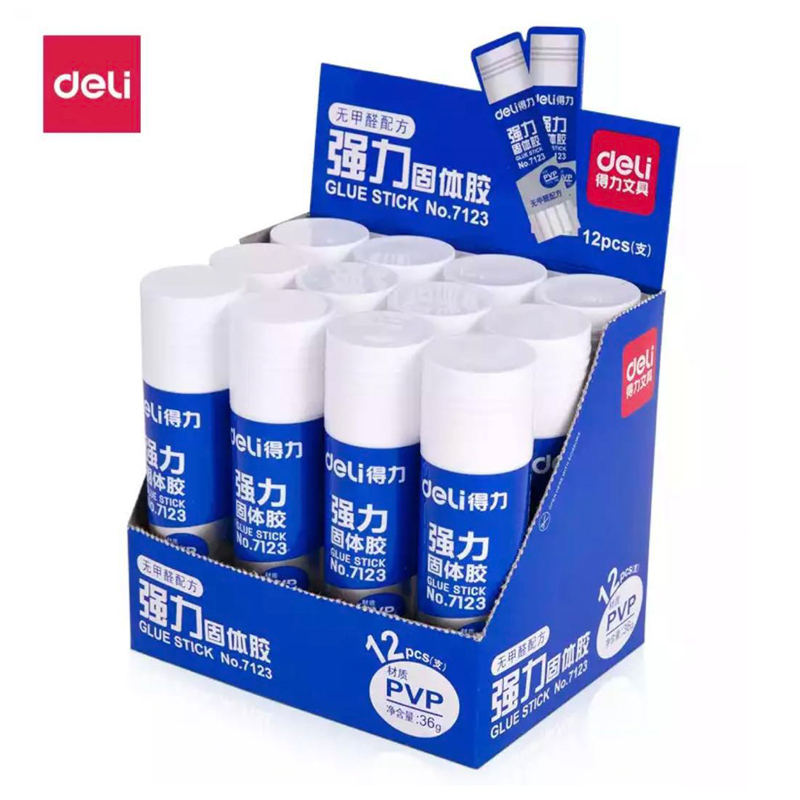 得力PVP强粘性胶棒 36g 无甲醛配方 deli7123