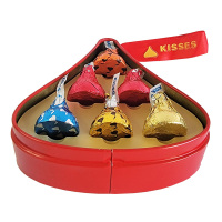 Hershey’s好时牛奶巧克力好时之吻铁盒装6粒水滴礼盒装结婚喜糖