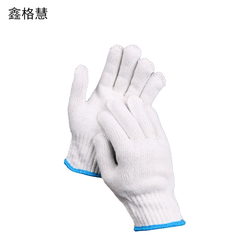 鑫格慧 线手套加厚耐磨棉纱防滑棉线手套12双/打 600g/双 打