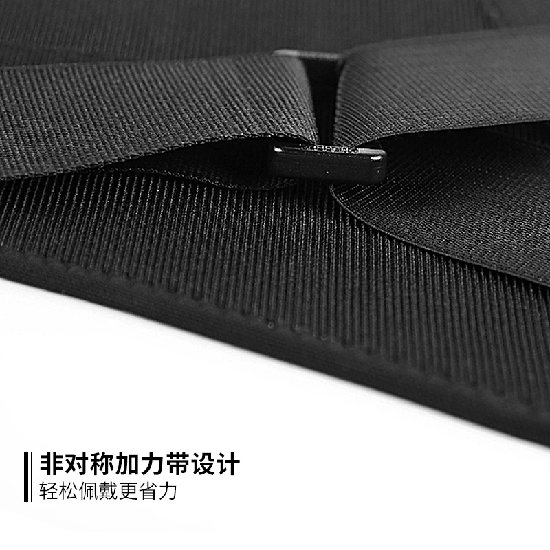 康舒医用固定带-B1后掠翼护腰[黑色]B3018S腰部固定器 腰椎间盘突出腰肌劳损腰托保暖腰围子腰部自发热男女高清大图