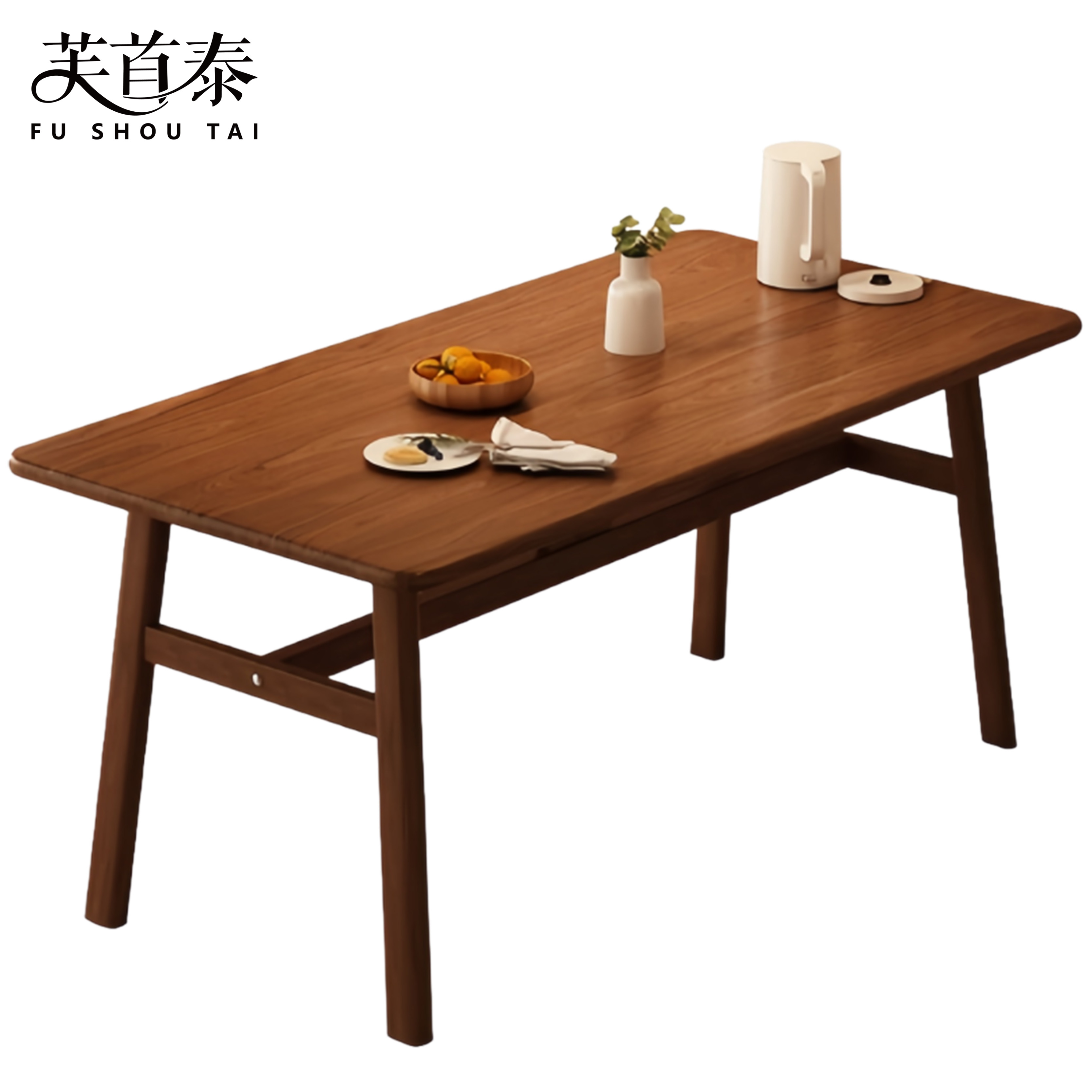 芙首泰餐桌木质1200*700*750mm张高清大图
