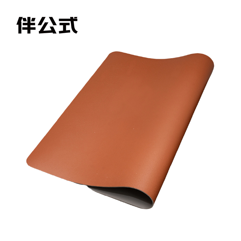 伴公式B1278皮革办公桌垫120*60cm棕色高清大图