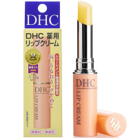 日本进口蝶翠诗 DHC 润唇膏 减淡唇纹持久保湿滋润防干裂天然植物无色橄榄护润唇膏 1.5g 修护 裸色系 通用 唇膏