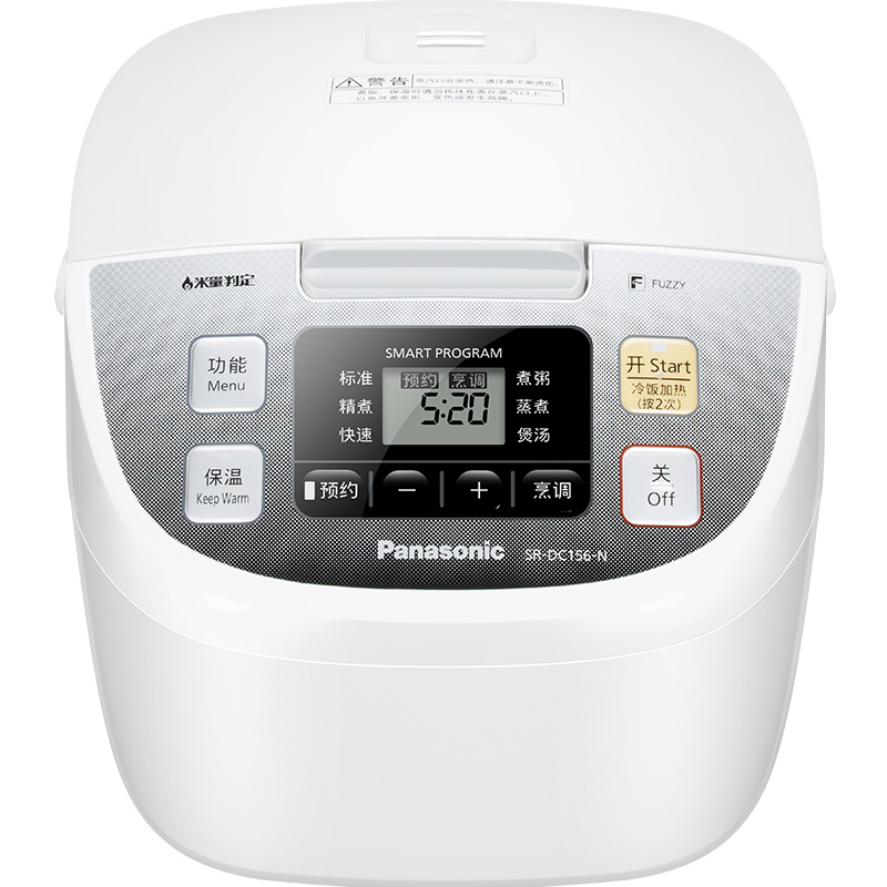 松下(Panasonic)电饭煲SR-DFE155-SN 智能预约 4升/4L 超厚黑锅内胆