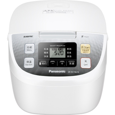 松下(Panasonic)电饭煲SR-DFE155-SN 智能预约 4升/4L 超厚黑锅内胆