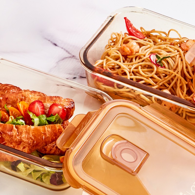 玻璃饭盒玻璃保鲜盒便携饭盒高清大图