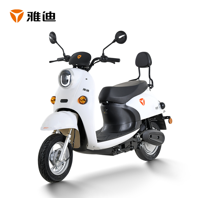 雅迪yadea电动车米彩2021电动轻便摩托车成人电瓶车男女代步车踏板车
