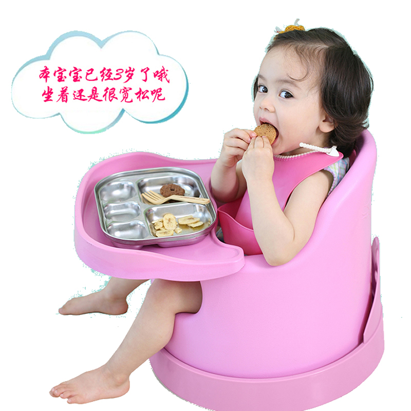 安贝贝 anbebe 婴儿餐椅便携式多功能宝宝 餐桌椅 儿童餐椅吃饭桌椅座椅 小孩座椅 学坐椅可拖动