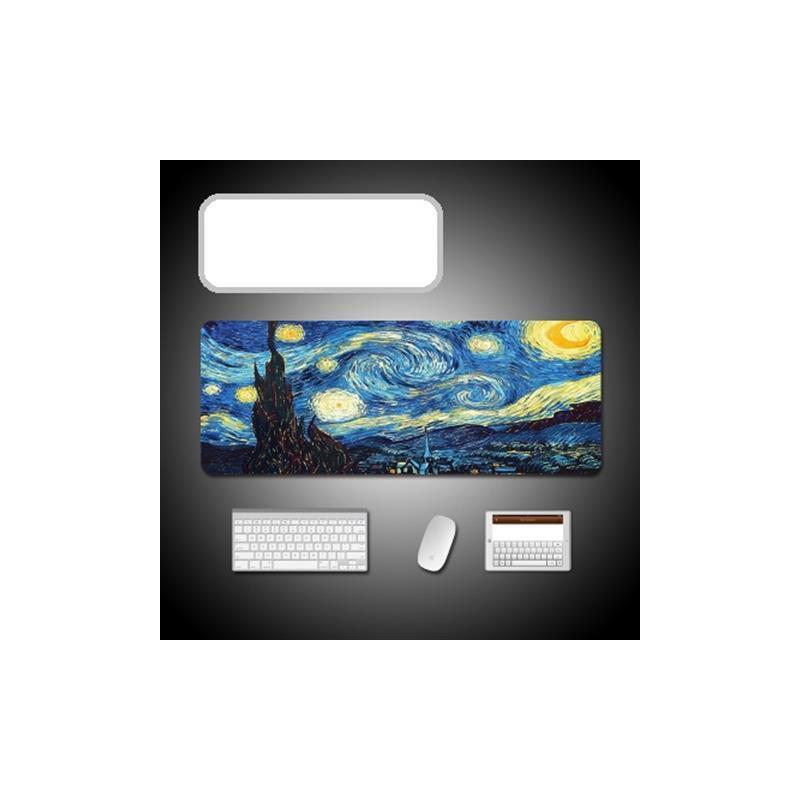 大型3mm鼠标垫中国山水画风 兰亭序 道德经 经理办公室写字桌垫