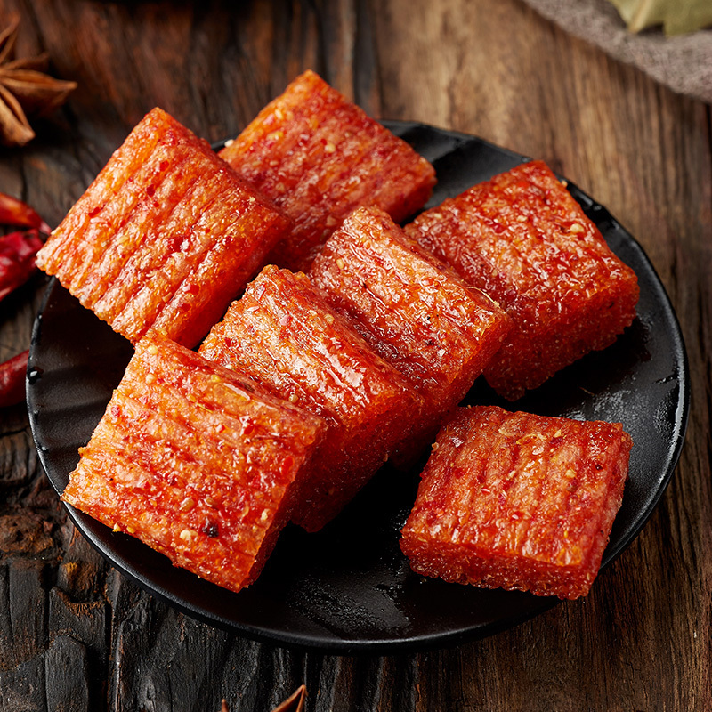 [满199减125元]比比赞素大刀肉辣条250g 8090后儿时怀旧休闲零食品麻辣豆干小吃网红大礼包