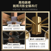北欧灯具现代简约客厅灯吊灯全屋三室两厅卧室灯吸顶灯家用大气餐厅灯套餐组合全铜创意魔豆吊灯ins风格分子灯轻奢灯饰网红新款