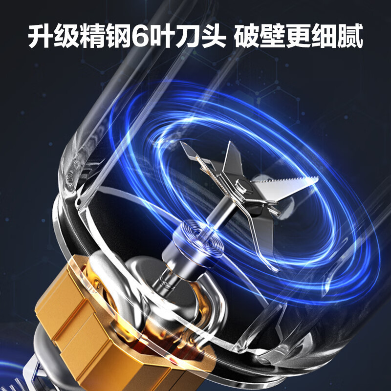 美的(Midea)低音破壁机安睡系列料理机轻声细腻搅打豆浆机婴儿辅食机分体式杯体设计PB80ST23