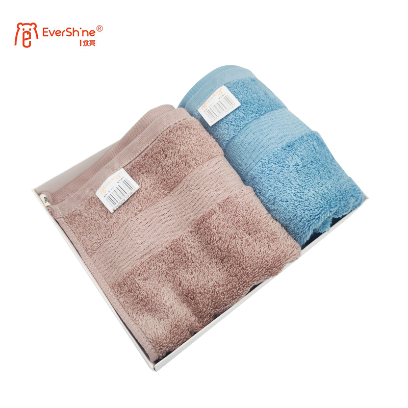 永亮毛巾M0277极光面巾100%棉75*34cm 110g 两条装/盒高清大图