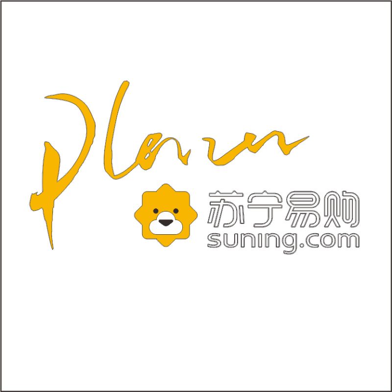 苏宁易购广场Plaza + 狮子标中英文组合 百和仕