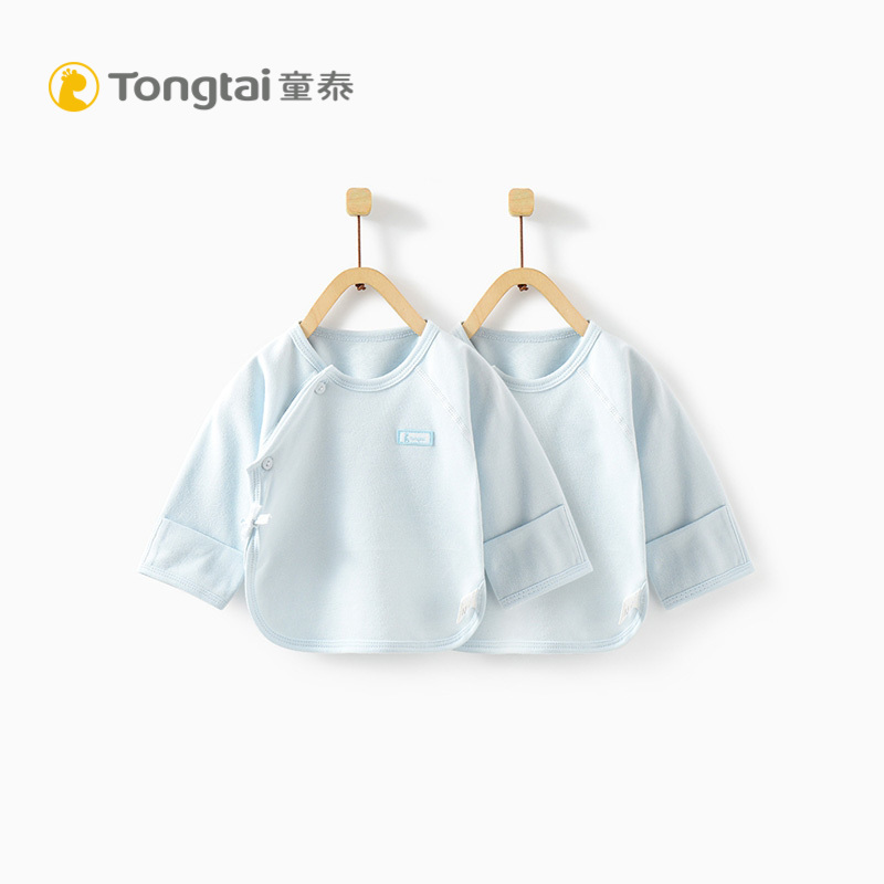 童泰(TONGTAI)秋冬款新生儿纯棉和服上衣0-3个月婴儿上衣男女宝宝半背衣家居服儿童内衣小童宝宝内衣