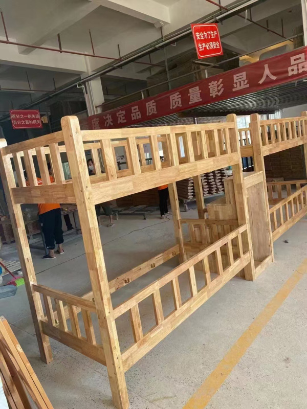 荺炬实木床高清大图