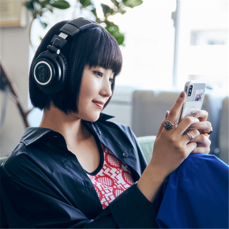 athm50xbt2黑色头戴专业监听有线无线蓝牙耳机录音师主播直播录