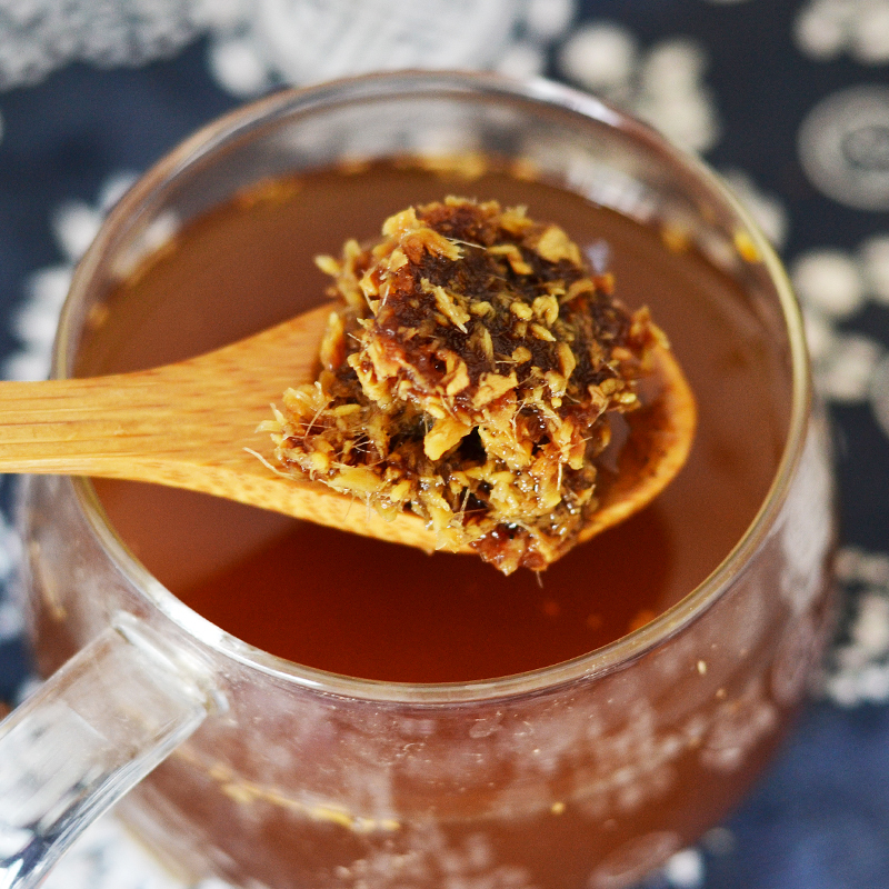 老姜红糖买3送1斤广西桂林特产500g纯手工古法红糖姜茶块罐装