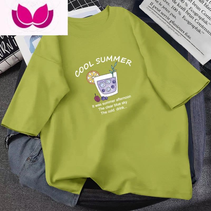 七斓t恤女2023年新款短袖夏装网红宽松韩版百搭白色t恤上衣少女潮ins图片