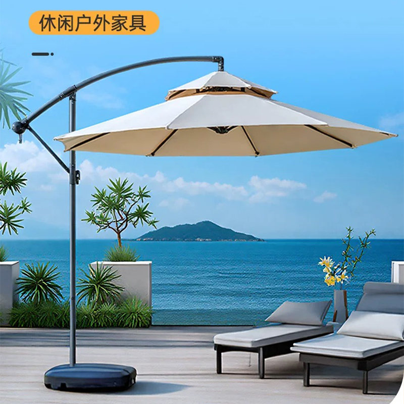 苏宁 金菲罗格 办公家具户外桌椅庭院遮阳伞组合高清大图