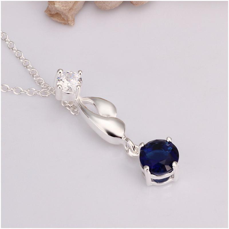 N497 Women Silver Necklace 镀925纯银女项链日韩版锁骨链潮人送女朋友七夕情人节礼物
