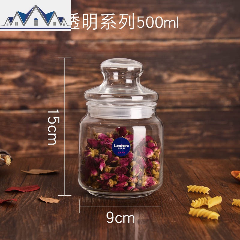 密封罐玻璃瓶子透明小茶叶罐子带盖家用厨房食品杂粮收纳盒储物罐 三维工匠高清大图