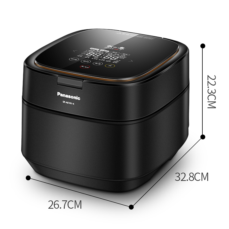 松下(Panasonic)饭之舞压力IH电饭煲SR-AE101-K日本家用进口内胆3L电饭锅3-4-6人