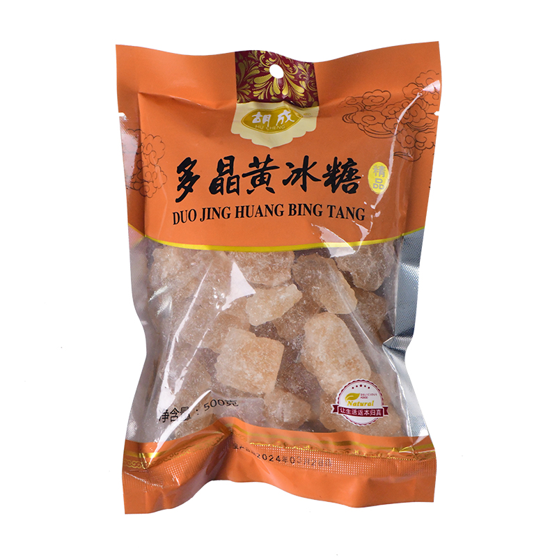 胡成 多晶黄冰糖 500g/袋高清大图