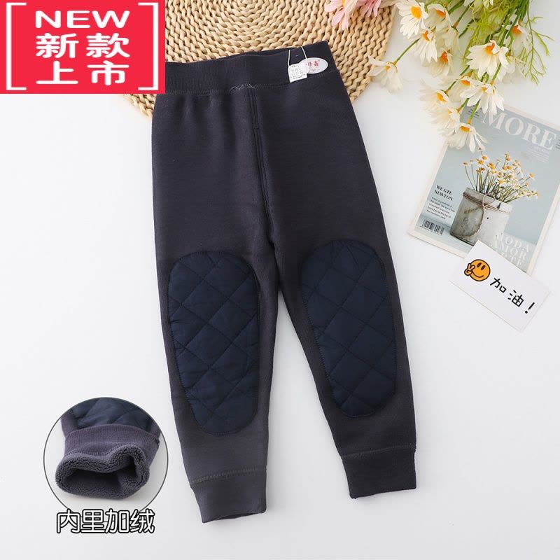 可莉允儿童苹果绒保暖裤加厚绒裤男童女童棉毛裤宝宝冬棉裤加绒裤子图片