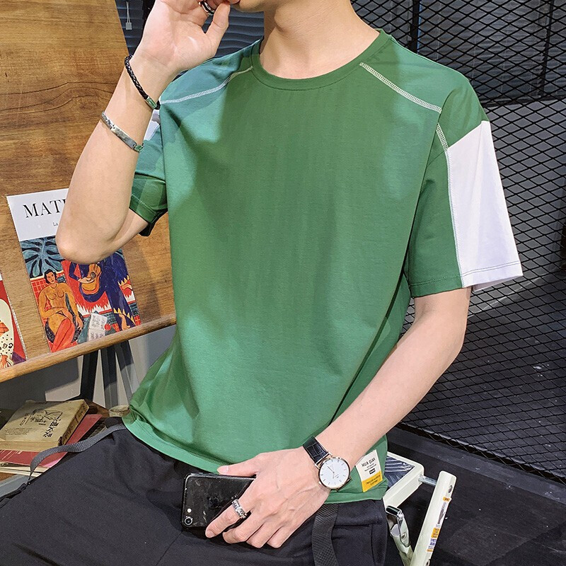 梵克公牛T恤男 短袖T恤男士男装半袖衣服棉2021年夏季夏男生圆领夏天半截袖百搭上衣