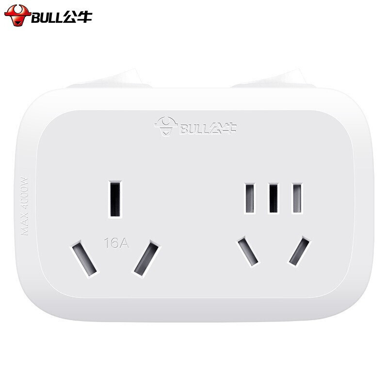 公牛 (bull ) 转换器插座GN-9323D 16A转10A(单位:个)