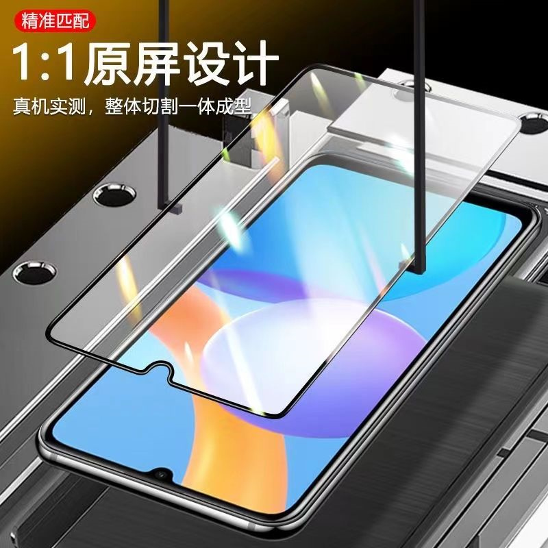 飞膜宝Honor荣耀Play5原装钢化膜全屏防爆膜HJC-AN90黑边无白边手机贴膜