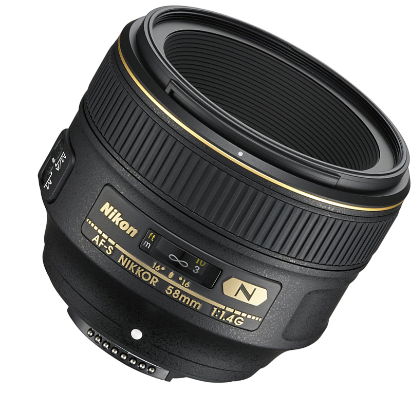 尼康(Nikon) AF-S 58mm f/1.4G 尼康卡口 72mm口径 标准定焦镜头