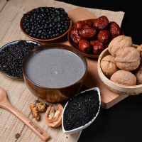 南方黑芝麻原味黑芝麻糊405g*2盒装谷物营养早餐速食便捷即食芝麻糊
