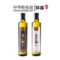 【中华特色】环县馆 甘膳源亚麻籽油500毫升冷榨一级天然婴儿宝宝食用油纯胡麻油亚麻油月子油