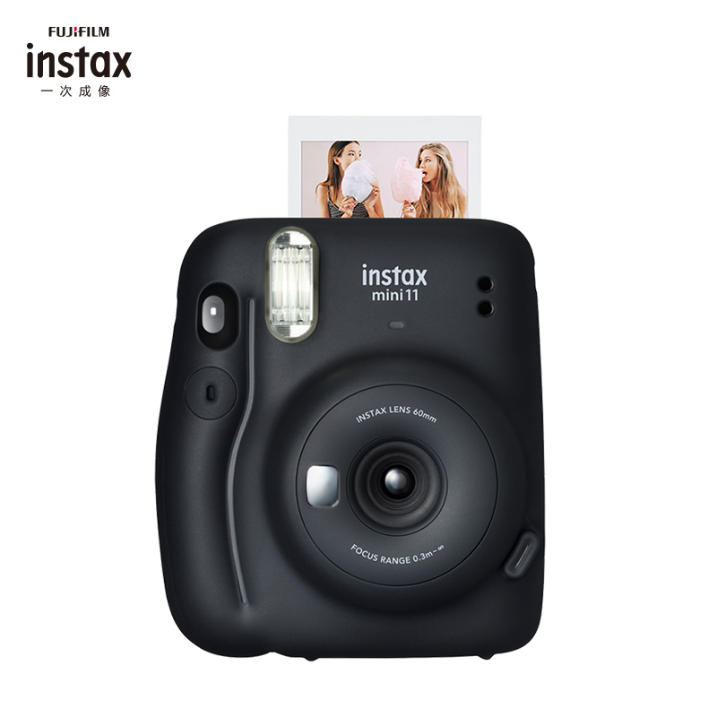 富士(FUJIFILM)INSTAX 一次成像 立拍立得 mini11 暗夜灰 胶片相机 mini8/9升级款 单机标配