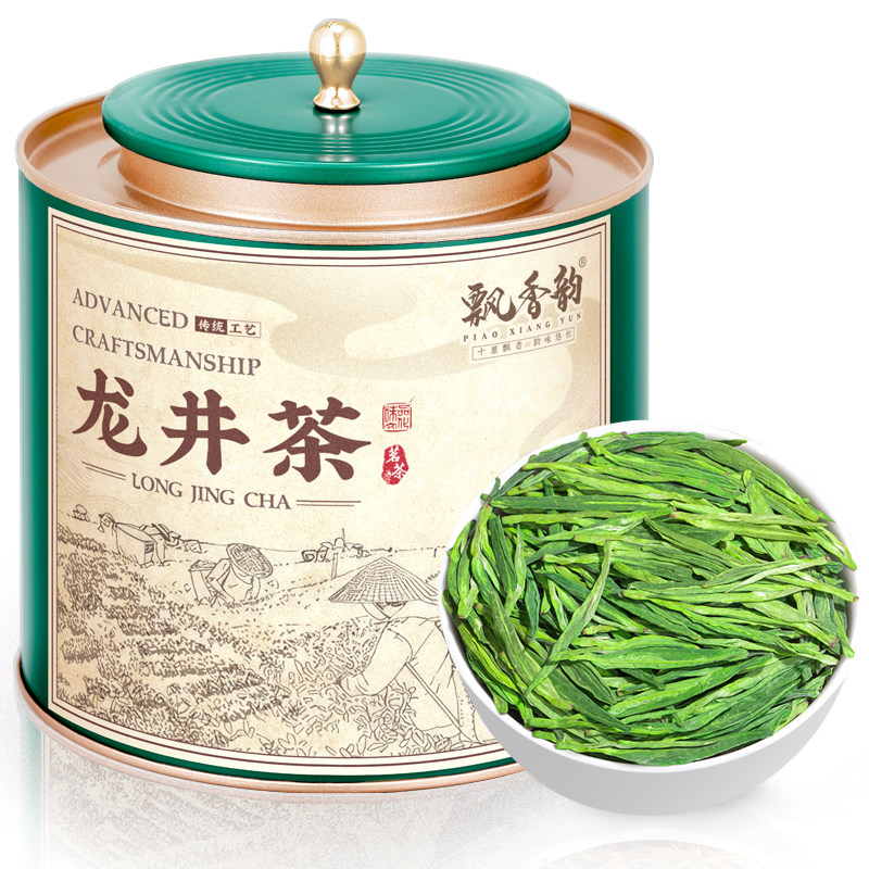 苏宁 飘香韵正宗明前龙井茶2026新茶杭州高山绿茶春茶浓香型茶叶 150g一罐装