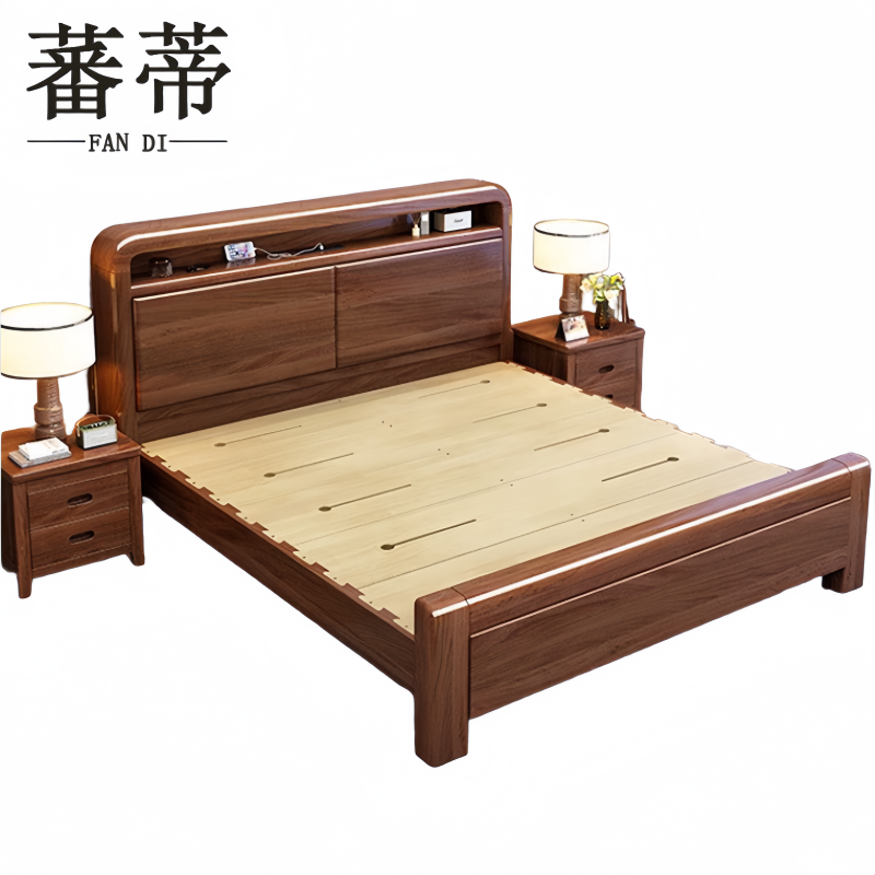 蕃蒂双人床1.8米张高清大图