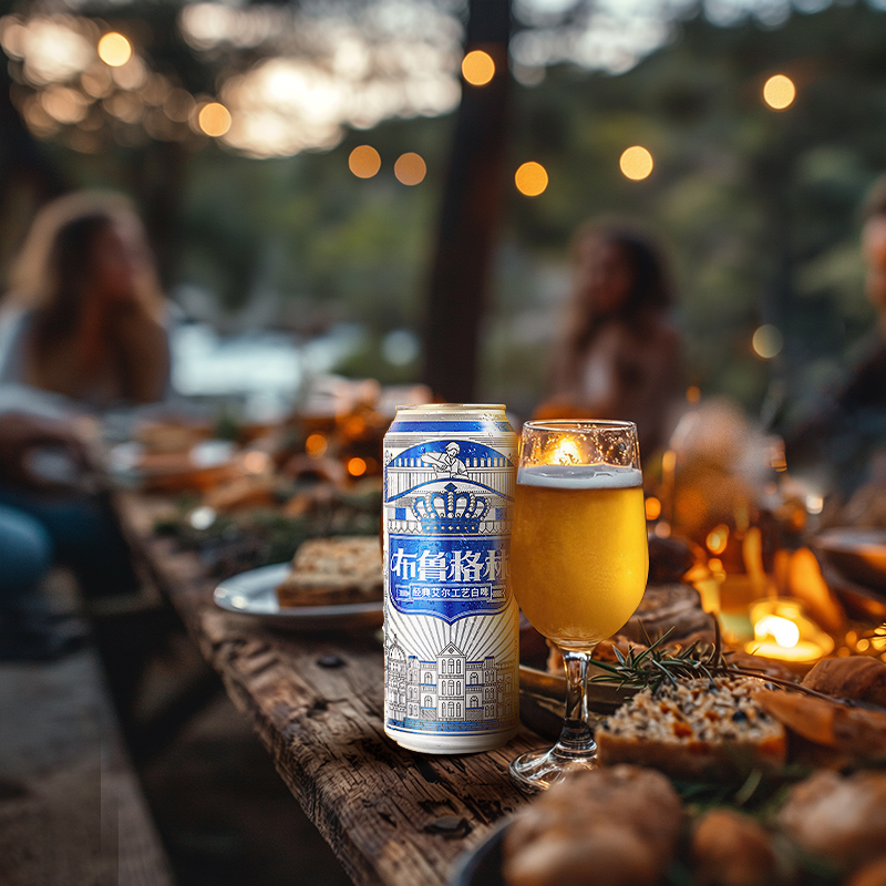 雪花啤酒(Snowbeer)11.8° 布鲁格林 500ml*24听 比利时风味啤酒 全麦芽 整箱装 新品高清大图